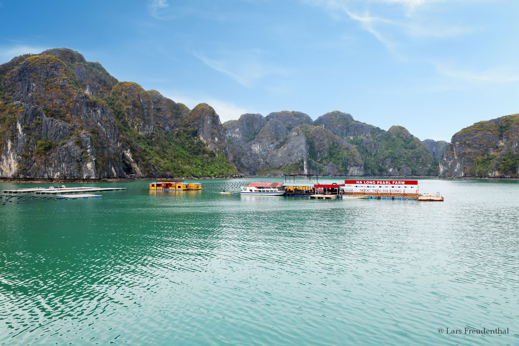 Perlenfarm von Legend Pearls bei Bo Hon, Halong-Bucht