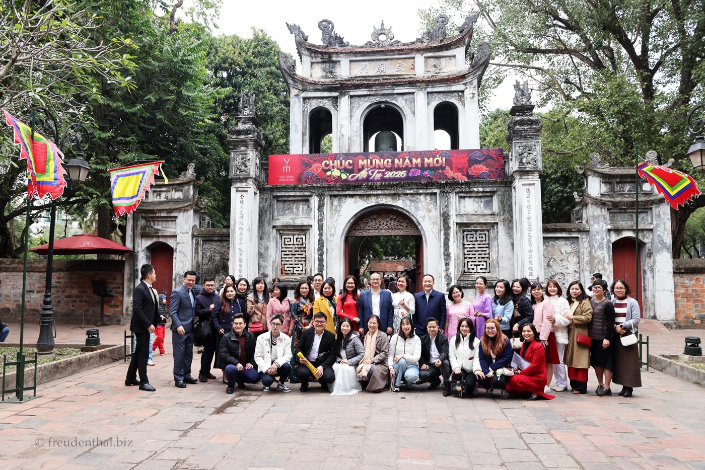 Gruppenbild beim Literaturtempel