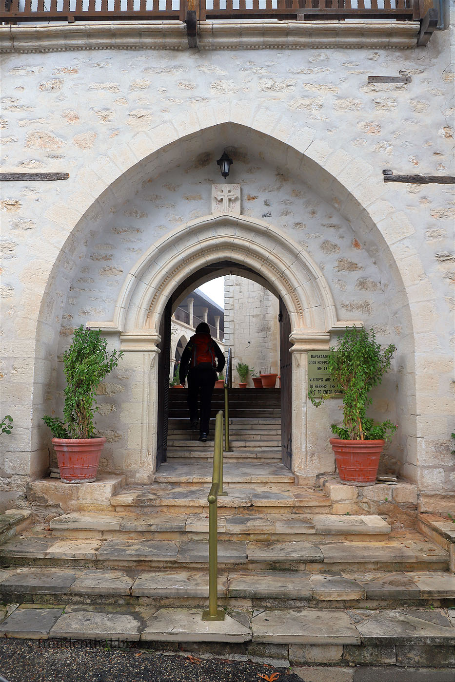 Eingang zum Kloster Chrysorrogiatissa