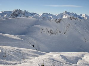 morgendliches Alpenpanorama