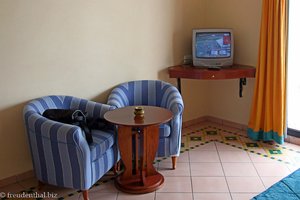 Sitzecke mit Fernsehapparat