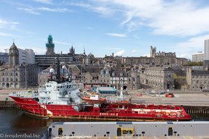 Blick auf Aberdeen von der MV Hrossey