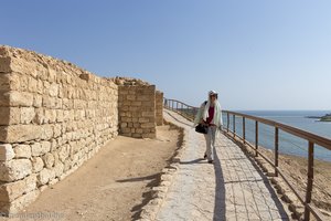 Anne bei der Ausgrabungsstätte Samharam im Oman