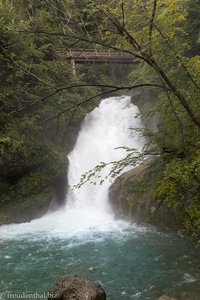 Wasserfall Šum unterhalb der Vintgar Klamm