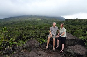 Wir, beim Lavafeld von 1968 - Mirador el Silencio