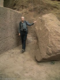 Lars bei der Welterlöserkirche in Lalibela