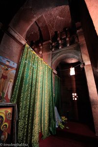 in der Emmanuel-Kirche - Bete Emmanuel in Lalibela