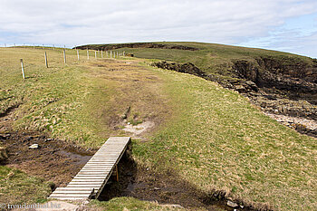 Wanderweg entlang der Klippen von Yesnaby