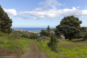 Der Wanderweg hinab nach Las Nieves.