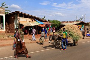 auf den Straßen von Soddo in Äthiopien
