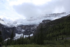 Blick zum Mount Victoria und den oberen Mount Victoria Glacier