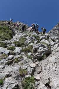 Kletterpartie unterm Aggenstein-Gipfel