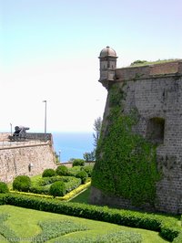 Graben beim Castell de Montjuic