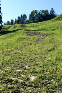 steile Passage zwischen Stoos und Metzg