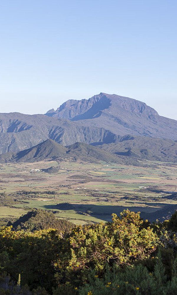 Blick über Plaine-des-Cafres zum Piton des Neiges