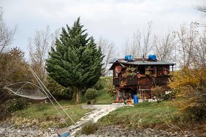 Fischerhütte an der Donau