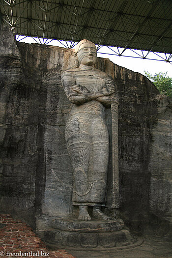 Buddha-Figur bei Gal Vihara in Polonnaruwa