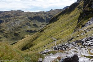 Abstieg vom Baschalvasee nach Gaffia