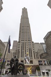 beim Rockefeller Plaza von New York