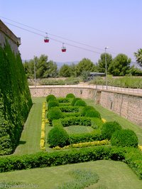 Graben beim Castell de Montjuic