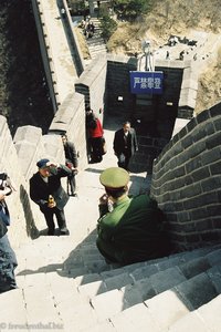 ganz schön steil, die Große Mauer