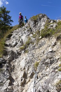 steiniger Abstieg von der Kühgundspitze