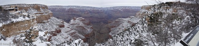Grand Canyon - Panorama bei der Bright Angel Lodge