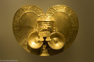 Körperschmuck der Muisca Indianer war aus reinem Gold gefertigt.