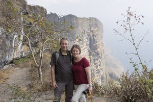 Anne und Lars bei der Klippe von Shatat – Shaat