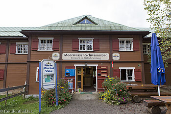 Eingang zum Moorbad von Oberstdorf