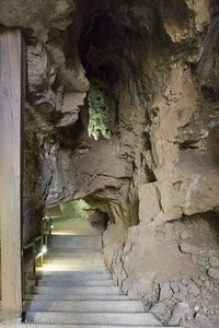 Abgang zu den Sterkfontein Caves in Südafrika