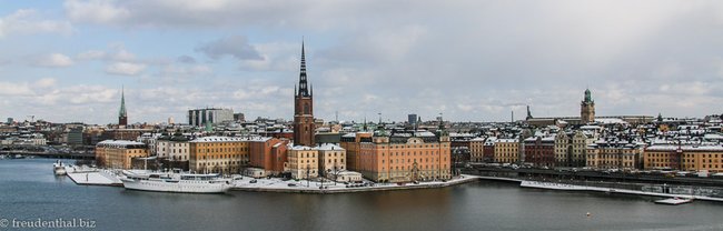 Aussicht vom Monteliusvägen auf die Altstadt