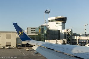 im Condor-Flieger, noch in Frankfurt