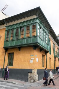 Kolonialhäuser in der Candelaria von Bogota