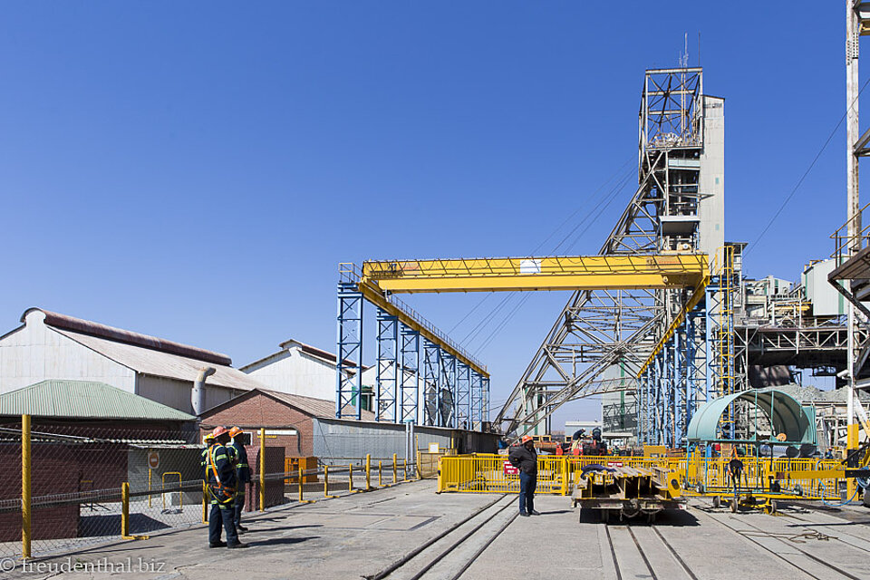 Förderanlage der Cullinan Diamond Mine bei Pretoria in Südafrika