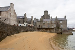 Am winzigen Bains Beach bei Lerwick