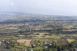 Flug über den Westen von La Réunion