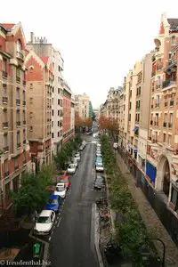 Blick vom Viadukt in eine der Seitenstraßen