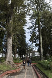 Ein Spaziergang durch den Parque Caldas von Popayán.