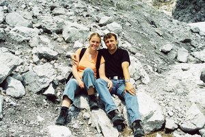 Annette und Lars bei der Eiskapelle