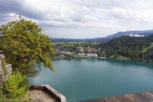 Traumhafte Aussicht von der Burg Bled