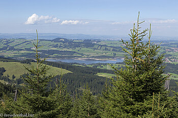 Blick vom Alpspitz auf den Grüntensee