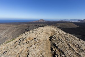 Auf dem Kraterrand der Caldera Blanca