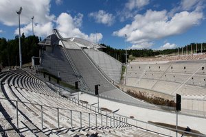 Blick in das Schanzenstadion vom Holmenkollen