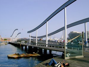 Rambla de Mar in Barcelona