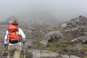 Pico - Aufstieg durch den Krater zum Piquinho