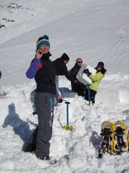 beim Iglubau auf dem Nebelhorn