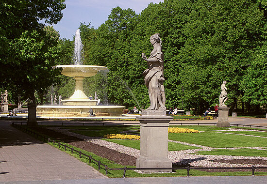Im Saski Park – dem Sächsischen Garten von Warschau