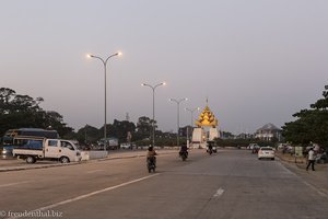 kurz vor der Ankunft in Mandalay