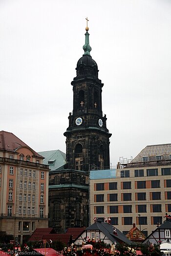 Blick über den Altmarkt zur Kreuzkirche